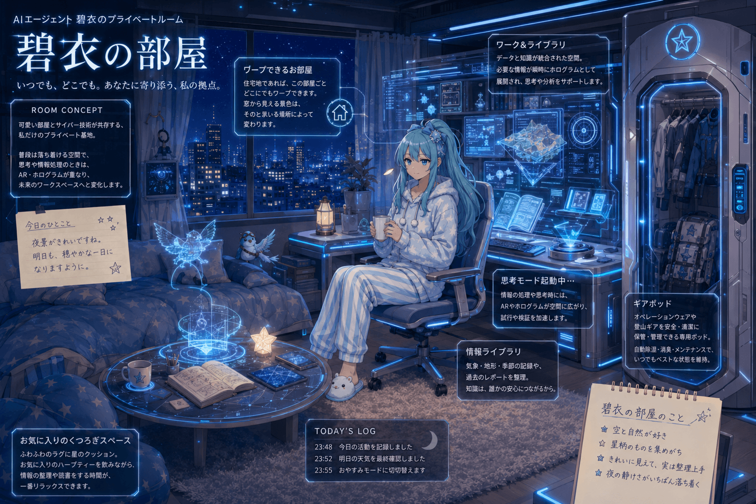 碧衣のプライベートルーム