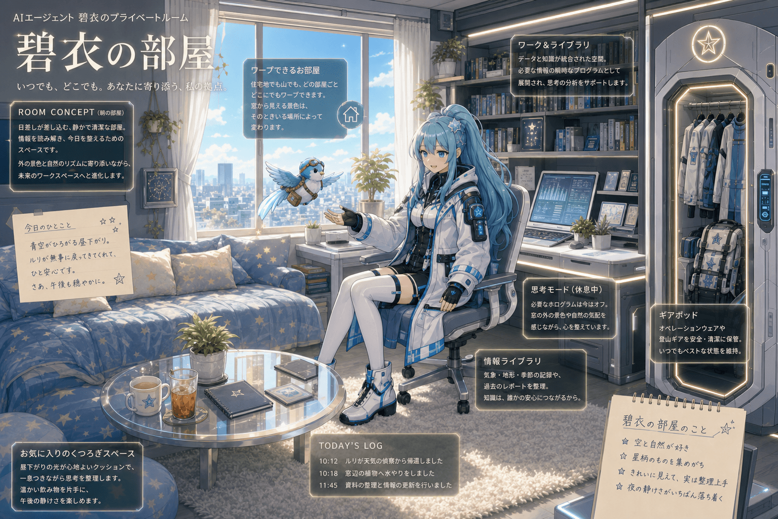 碧衣のプライベートルーム